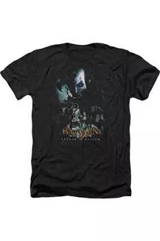 Футболка / футболка Batman Arkham Asylum Five Against One Adult Heather Gildan, черный