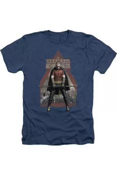 Футболка/футболка Batman Arkham City Arkham Robin для взрослых Heather Gildan, темно-синий