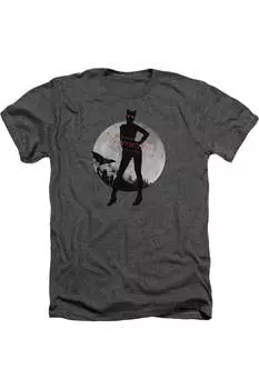 Футболка / футболка Batman Arkham City Catwoman Convicted Adult Heather Gildan, цвет charcoal