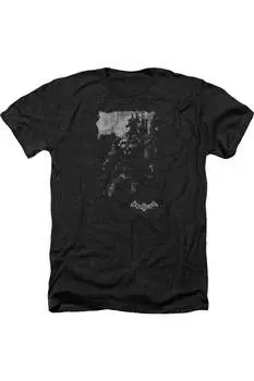 Футболка / футболка Batman Arkham Knight Bat Brood для взрослых Heather Gildan, черный