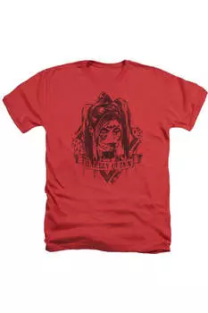 Футболка / футболка Batman Arkham Knight Diamond для взрослых Heather Gildan, красный