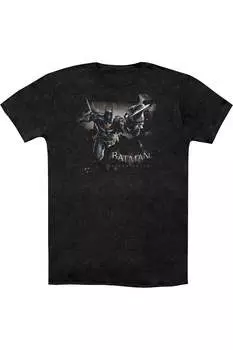 Футболка / футболка Batman Arkham Knight Grapple для взрослых Heather Gildan, черный
