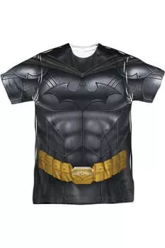 Футболка/футболка Batman Athletic Uniform с коротким рукавом для взрослых из полиэстера Gildan, белый