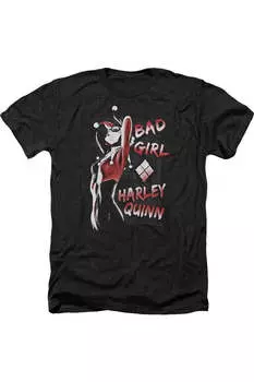 Футболка/футболка Batman Bad Girl для взрослых Heather Gildan, черный