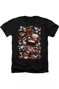 Футболка / футболка Batman Famous Wretch для взрослых Heather Gildan, черный