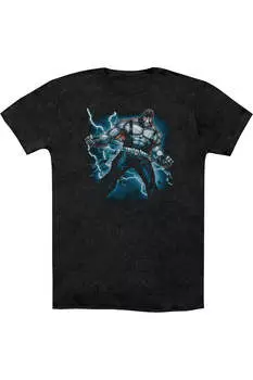 Футболка/футболка Batman Stormy Bane для взрослых Heather Gildan, черный