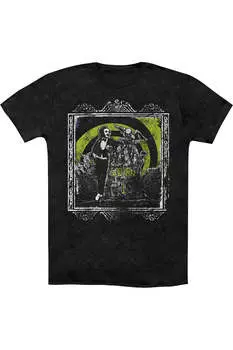 Футболка/футболка Beetlejuice Here Lies для взрослых Heather Gildan, черный