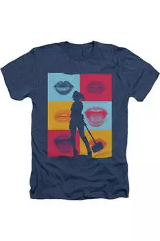 Футболка / футболка Birds Of Prey Lips для взрослых Gildan, темно-синий