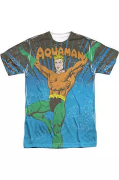 Футболка / футболка DC Comics Underwater Sub с коротким рукавом для взрослых из полиэстера Gildan, белый