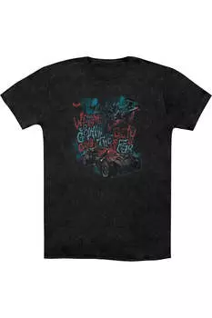 Футболка / футболка для взрослых Batman Arkham Knight City Of Fear Heather Gildan, черный