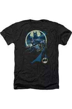 Футболка / футболка для взрослых Batman Heed The Call Heather Gildan, черный