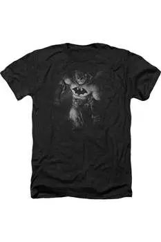 Футболка / футболка для взрослых Batman Materialized Heather Gildan, черный