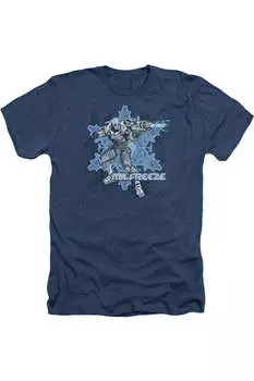 Футболка / футболка для взрослых Batman Mr Freeze Heather Gildan, темно-синий