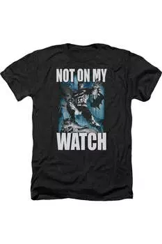 Футболка / футболка для взрослых «Бэтмен не на моем дежурстве» Heather Gildan, черный