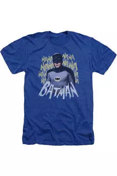 Футболка / футболка для взрослых Heather с классической песней из телесериала «Бэтмен» Gildan, синий
