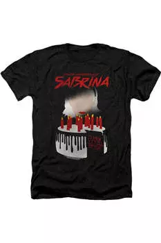 Футболка / футболка для взрослых «Леденящие душу приключения Сабрины Темное крещение» Heather Gildan, черный