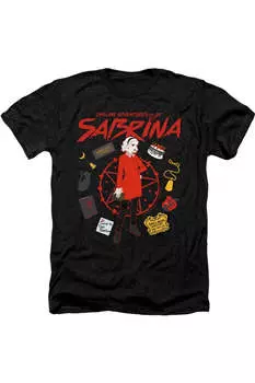 Футболка/футболка для взрослых «Леденящие душу приключения Сабрины Серкл» Gildan, черный