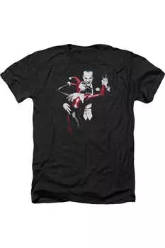 Футболка/футболка для взрослых с изображением Бэтмена, Харли и Джокера Gildan, черный