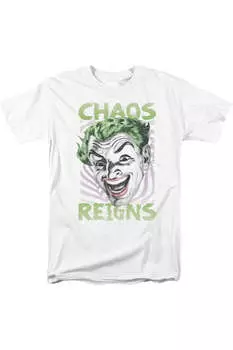 Футболка / футболка для взрослых с коротким рукавом Batman Classic Tv Chaos Reigns Gildan, белый