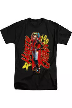 Футболка / футболка для взрослых с коротким рукавом Birds Of Prey Harleymania Gildan, черный