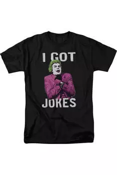 Футболка / футболка для взрослых с коротким рукавом Batman Classic Tv Got Jokes Gildan, черный