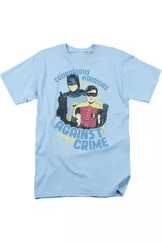Футболка / футболка для взрослых с коротким рукавом Batman Classic Tv Courageous Warriors Gildan, светло-голубой