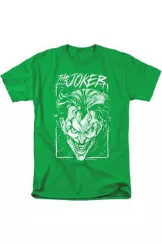 Футболка / футболка для взрослых с коротким рукавом Batman Joker Storm On Green Gildan