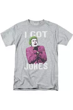 Футболка / футболка для взрослых с коротким рукавом Batman Classic Tv Got Jokes Gildan, цвет athletic heather