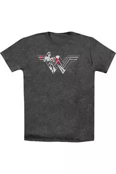 Футболка/футболка для взрослых с логотипом Batman V Superman Wonder Woman Splatter Gildan, цвет charcoal