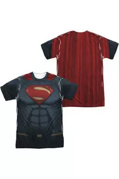 Футболка/футболка из полиэстера с коротким рукавом для взрослых «Бэтмен против Супермена» (принт спереди/сзади) Gildan, белый