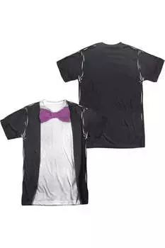 Футболка / футболка с коротким рукавом для взрослых из полиэстера Batman Classic Tv Penguin (принт спереди/сзади) Gildan, белый