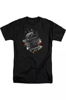 Футболка / футболка с коротким рукавом для взрослых Batman V Superman Bat Head Tech Gildan, черный