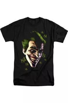 Футболка / футболка с коротким рукавом для взрослых Batman Arkham Origins Joker Grim Gildan, черный