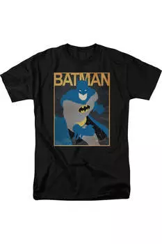 Футболка / футболка с коротким рукавом для взрослых с изображением Бэтмена Gildan, черный
