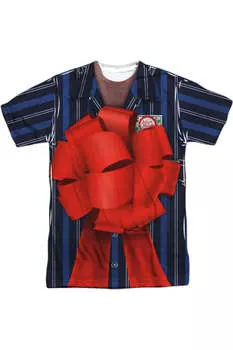 Футболка/футболка с коротким рукавом из полиэстера для взрослых «Рождественские каникулы» Фрэнка Ширли Gildan, белый