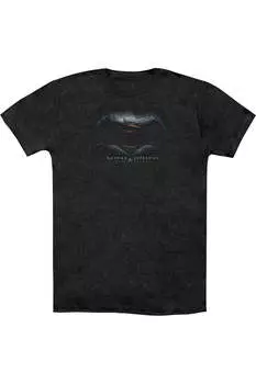 Футболка/футболка с логотипом Batman V Superman для взрослых Heather Gildan, черный