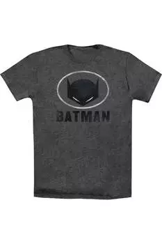 Футболка / футболка с маской Бэтмена в овальном стиле для взрослых Gildan, цвет charcoal