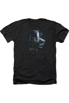 Футболка / футболка с надписью «Бэтмен, не шути с летучей мышью» для взрослых Heather Gildan, черный