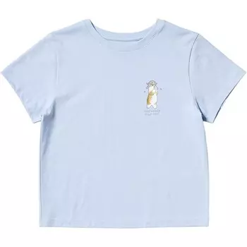 Футболка Футболка с принтом UT mofusand Uniqlo, голубой