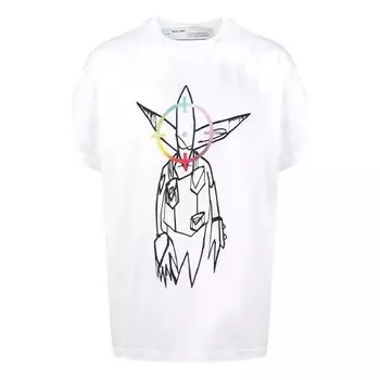 Футболка futura alien s s over tee Off-White, белый