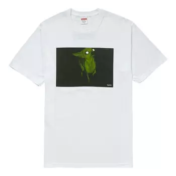 Футболка fw18 chris cunningham chihuahua white tee Supreme, белый