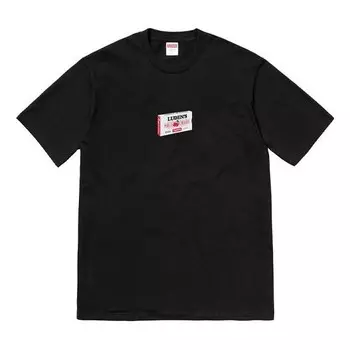 Футболка fw18 ludens tee black cherry candy box printing short sleeve Supreme, черный