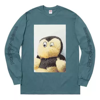 Футболка fw18 mike kelley ahhyouth ls slate tee Supreme, синий
