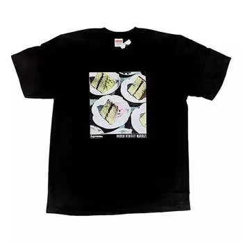 Футболка fw18 x dover street market cake black dsm tee Supreme, черный