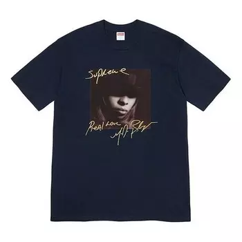 Футболка fw19 week 1 mary j blige sulfer tee Supreme, синий