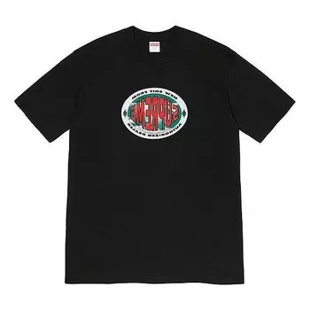 Футболка fw19 week 1 new shit tee logo tee Supreme, черный