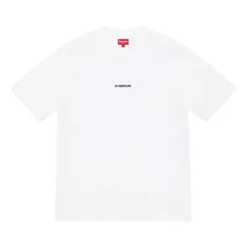 Футболка fw19 week 6 internationale ss top logo tee Supreme, белый