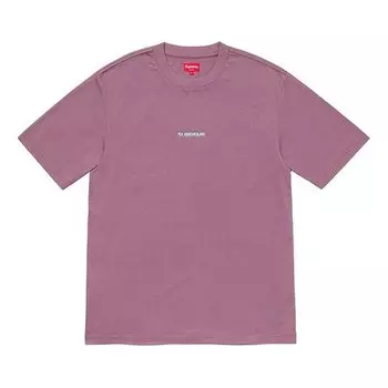 Футболка fw19 week 6 internationale ss top logo tee Supreme, фиолетовый