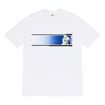 Футболка fw19 week 7 were back tee printing short sleeve white Supreme, белый