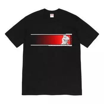 Футболка fw19 week 7 were back tee printing short sleeve black Supreme, черный